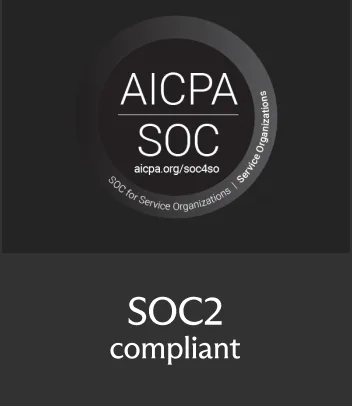 AICPA SOC 2 compliance badge